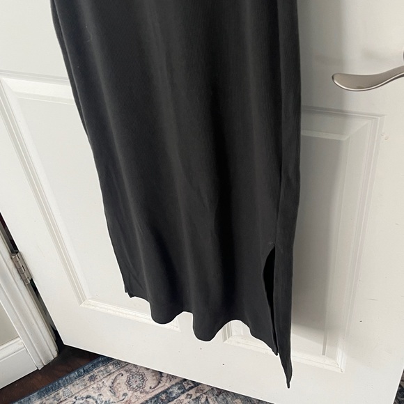 NWT UpWest Cozy Rib Midi Tank Dress in Soot -charcoal Gray Sz small - Picture 5 of 8